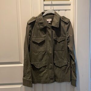 Loft Army Green Utility Jacket Medium- Never Worn